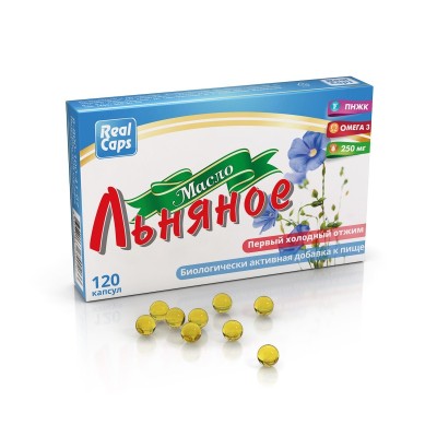 Масло льняное 250мг №120