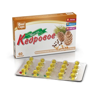 Масло кедровое 300 мг № 60