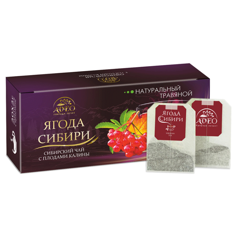 Чайный напиток "Ягода Сибири. Калина" 2,0 х 20