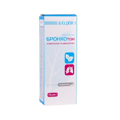 Крем Бальзам Бронхотон с Ментолом и Эвкалиптом