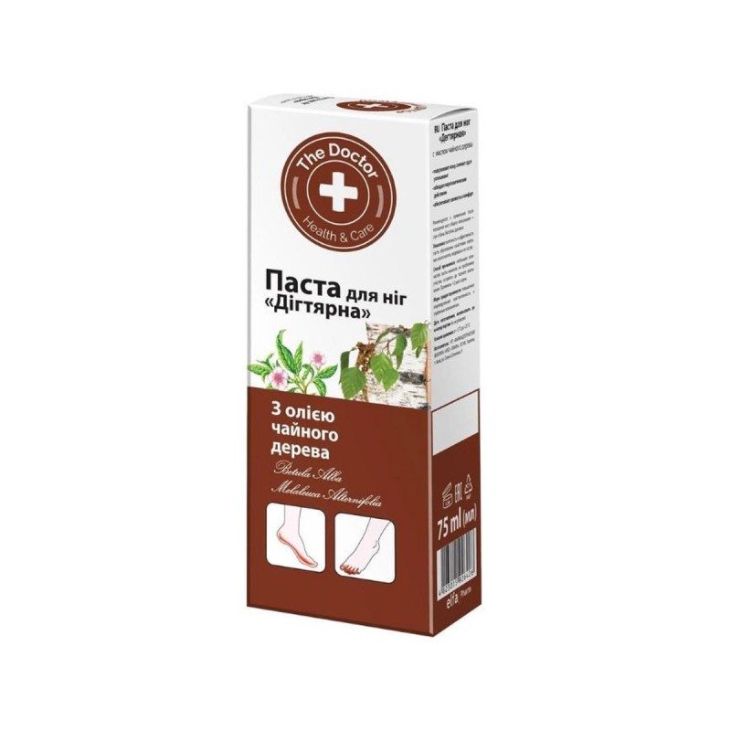 ДД Дегтярная паста для ног с маслом чайного дерева 75мл