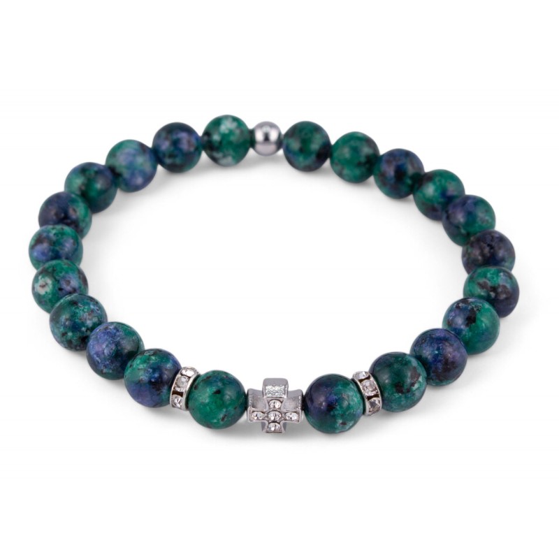 Браслет Азурит Крест