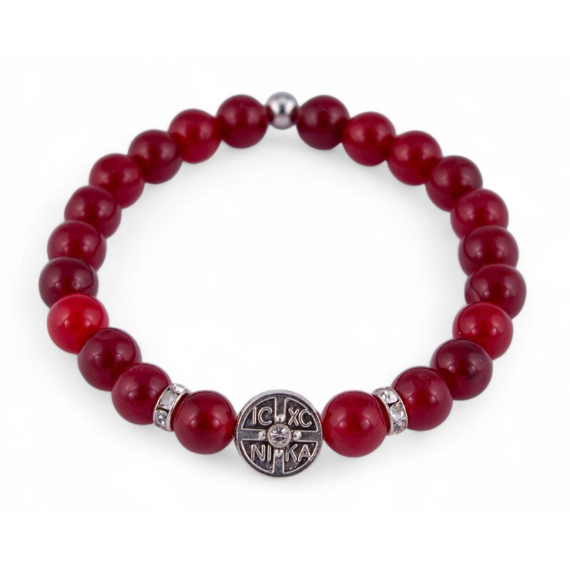 Браслет Жадеит рубиновый IN XC Nika