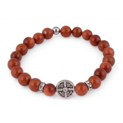 Браслет Золотой песок коричневый IN XC Nika