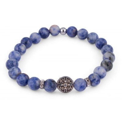 Браслет Содалит Крест