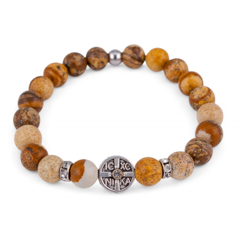 Браслет Яшма пейзажная IN XC Nika