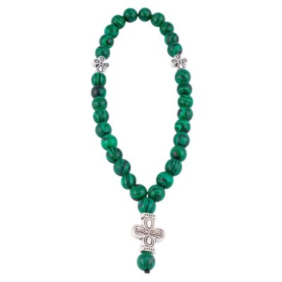 Четки из Малахита 30 бусин