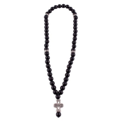 Четки из Оникса черного граненого 50 бусин