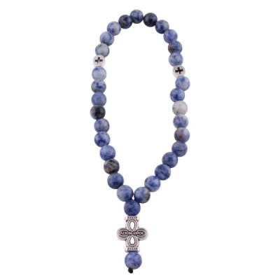 Четки из Содалита 30 бусин