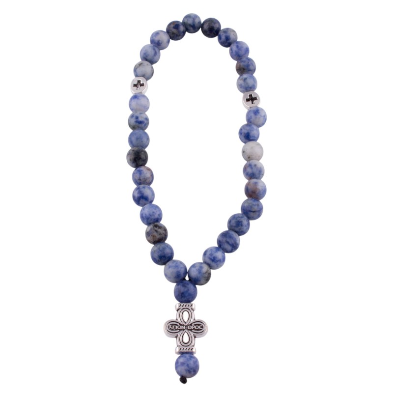 Четки из Содалита 30 бусин