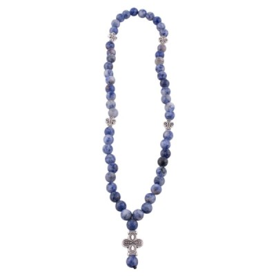 Четки из Содалита 50 бусин