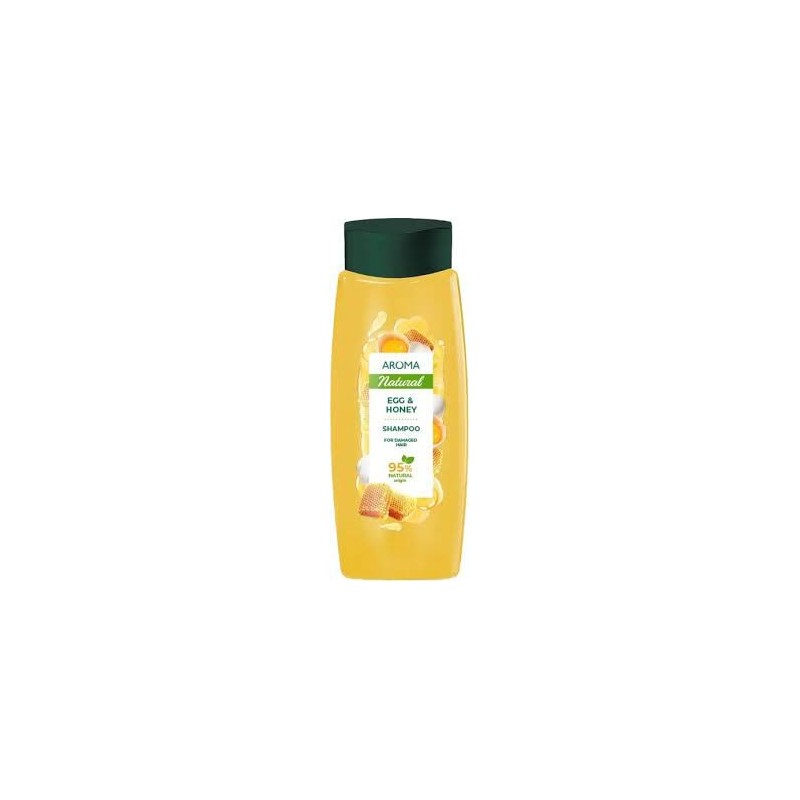 AROMA Шампунь Яйцо и Мед для поврежденных волос 400мл