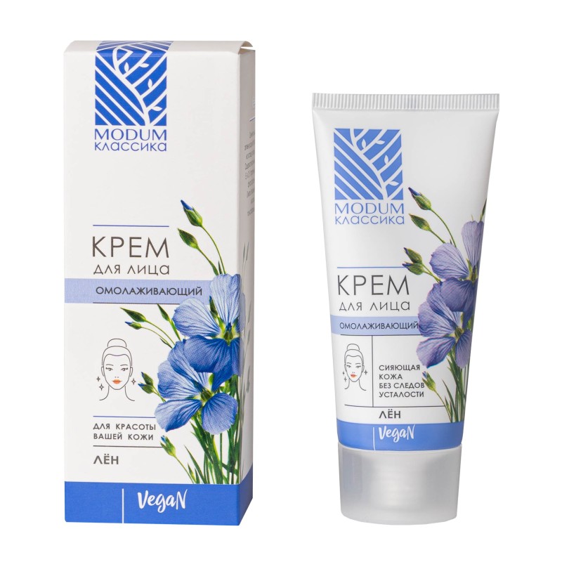 Крем для лица MODUM КЛАССИКА омолаживающий Лён, 50 г