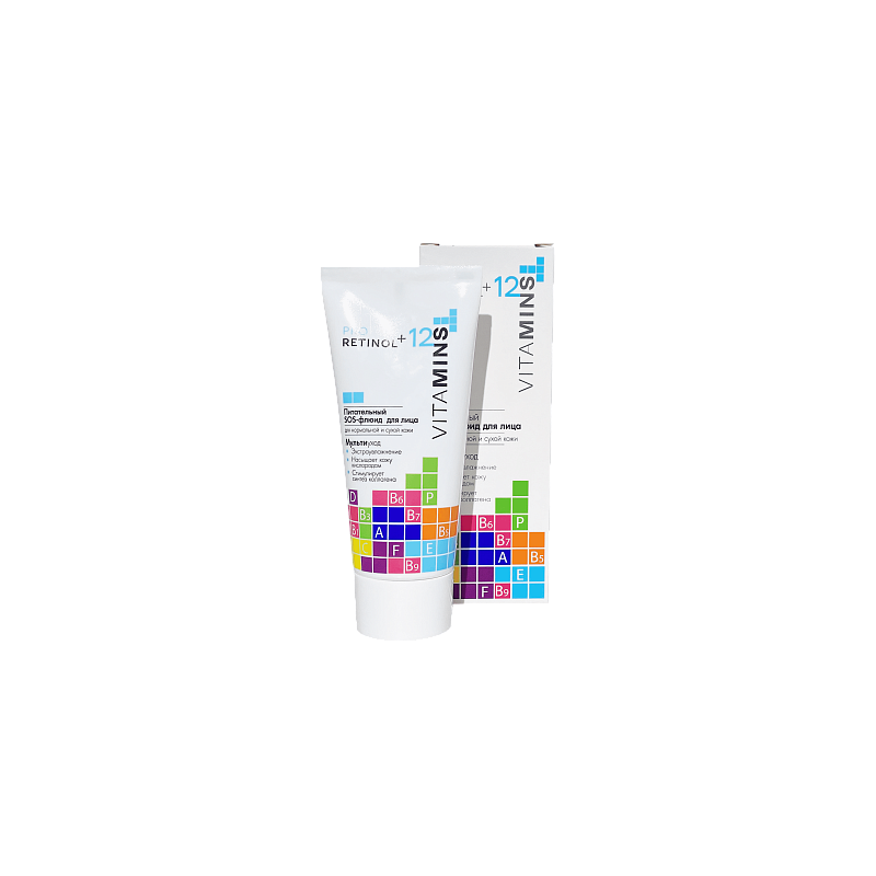 Питательный SOS-флюид для лица Pro Retinol + 12 Vitamins, 50 г
