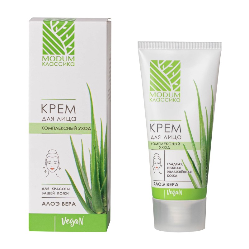 Крем для лица MODUM КЛАССИКА комплексный уход Алоэ Вера, 50 г