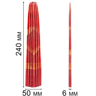 Свечи Иерусалимские 33шт красные