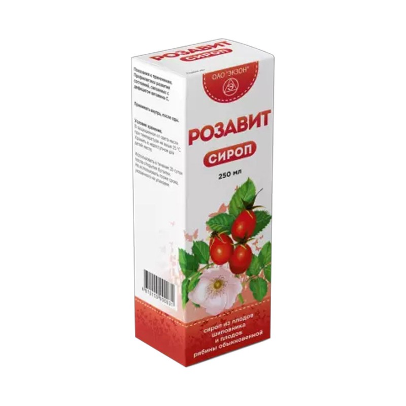 Сироп "Розавит" 200мл Шиповник+Рябина