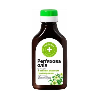 Масло Репейное 100мл против перхоти Чайное дерево и Розмарин