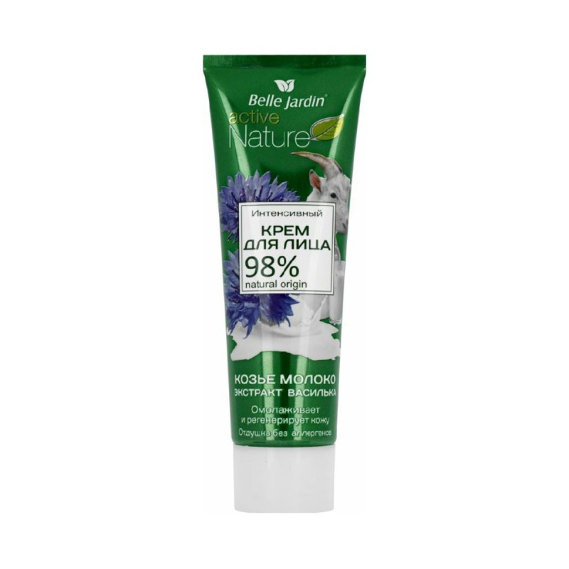 Belle Jardin Active Nature крем для лица интенсивный Козье молоко,Василек, 85 мл