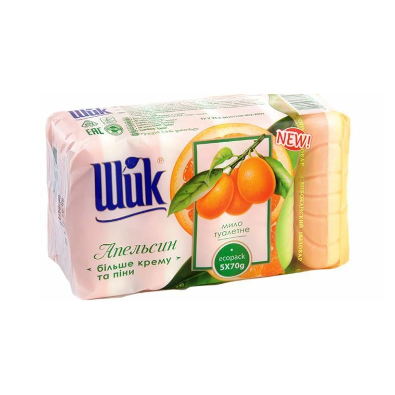 Shik мыло Апельсин, 5х70г (Экопак 50/50)