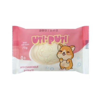 Uti Puti Детское мыло с экстрактом ромашки, 75 г (флоупак) СОБАЧКА