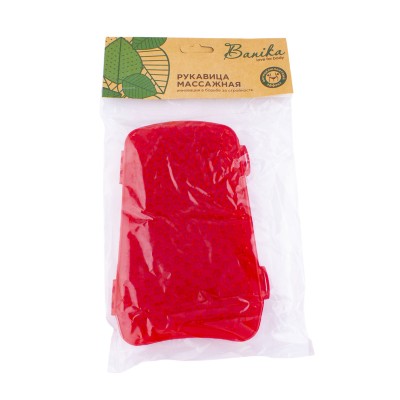 Варежка массажная для бани и сауны 19*12см