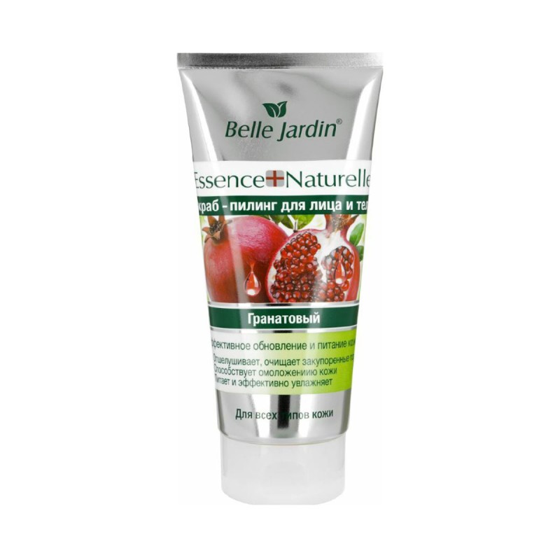 Belle Jardin  Essence Naturelle Скраб для лица и тела Гранатовый 200 мл