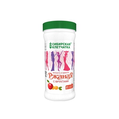 Сибирская клетчатка" Ржаная с фруктами 350г