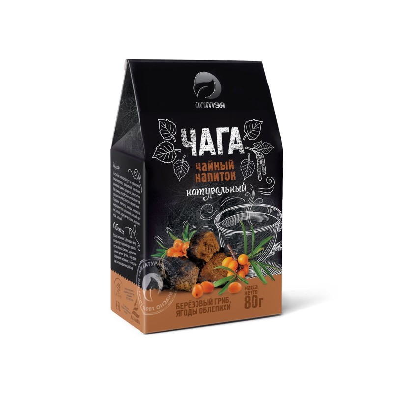 Чайный напиток Чага с облепихой, 80 г