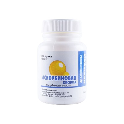 Аскорбиновая кислота 50мг др.N200