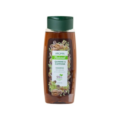 AROMA Шампунь Хинин и кофеин от выпадения волос 400мл