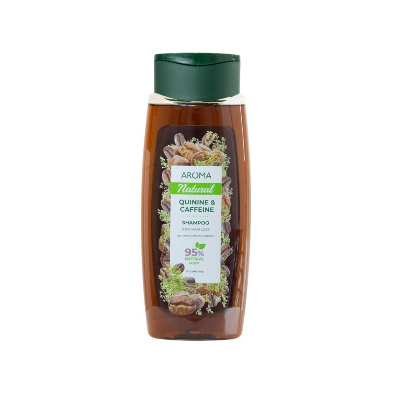 AROMA Шампунь Хинин и кофеин от выпадения волос 400мл
