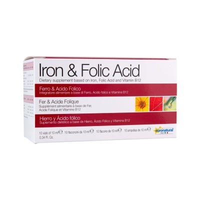 Железо с фолиевой кислотой и витамином B12 (10флаконов по 10мл)