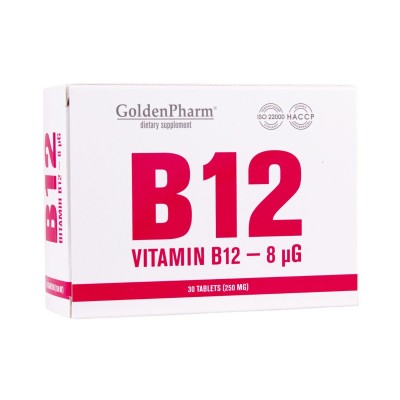 Витамин В12 табл.№30 ГолденФарм