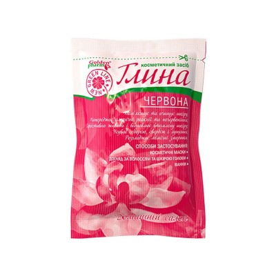 Косметическая глина для тела - "Красная", 60 г.