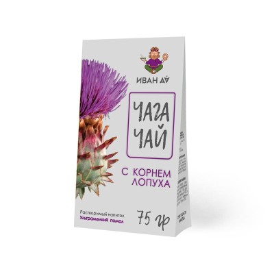 Чайный напиток "Чага Чай с корнем лопуха", 75 гр