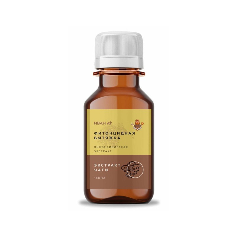 Фитонцидная вытяжка (экстракт пихты сибирской) с чагой, 100 мл