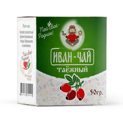 Иван-чай 50 г, Таежный с Шиповником и Боярышник