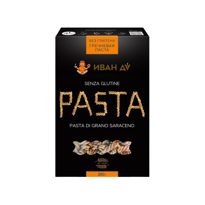 Паста (макаронные изделия) БЕЗГЛЮТЕНОВАЯ гречневая, 250  гр