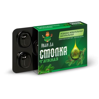 Резинка жеват. "Смолка таежная , №5 по 0,8 г