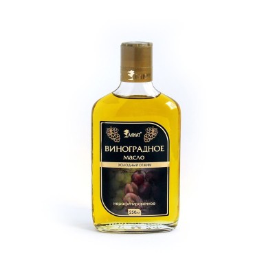 Масло растительное косточки винограда,нерафинированное 0,25л