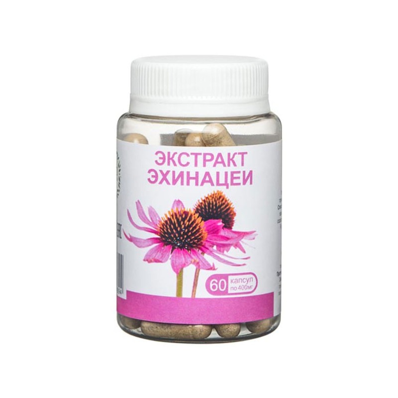 Экстракт эхинацеи, 60 капсул по 400 мг