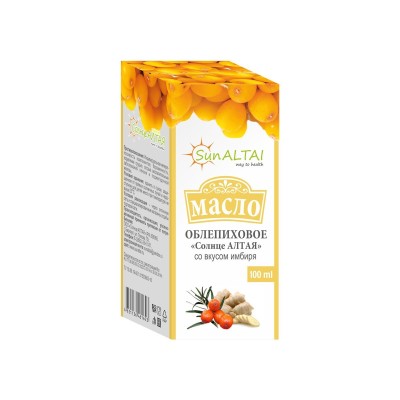 Масло облепиховое со вкусом имбиря 100мл