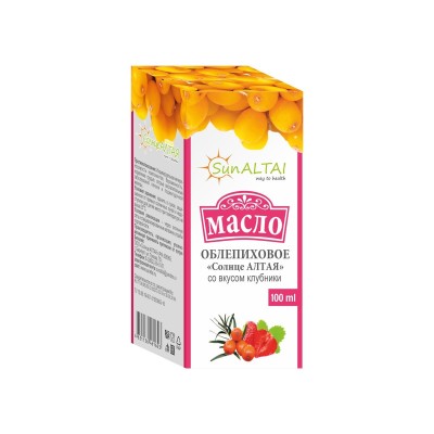 Масло облепиховое со вкусом клубники 100мл