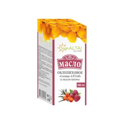 Масло облепиховое со вкусом малины 100мл