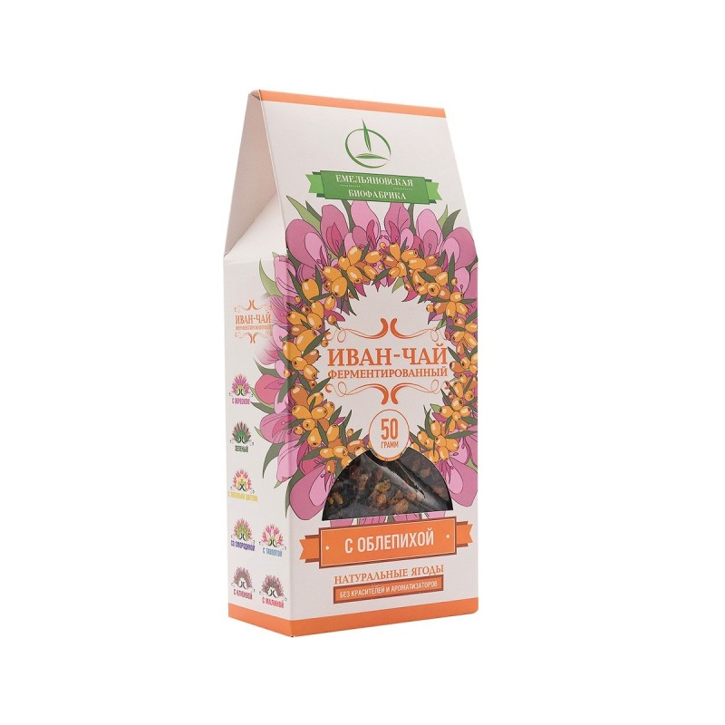 Ем.фабрика Иван-чай ферментированный 50г с облепихой
