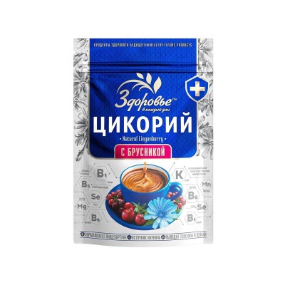 Цикорий гранула ЗДОРОВЬЕ с брусникой ZIP 85гр