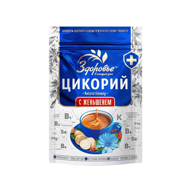 Цикорий гранула ЗДОРОВЬЕ с женьшенем ZIP 85гр