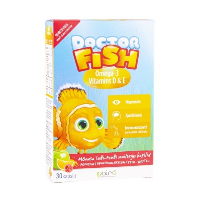 Doctor Fish Омега-3 30капс. Капсулы со вкусом тутти-фрутти